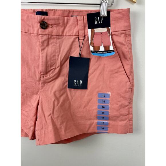 NWT Gap Chino Shorts Womens 10 Relaxed Mid Rise Girlfriend Nantucket Preppy - Picture 3 of 8